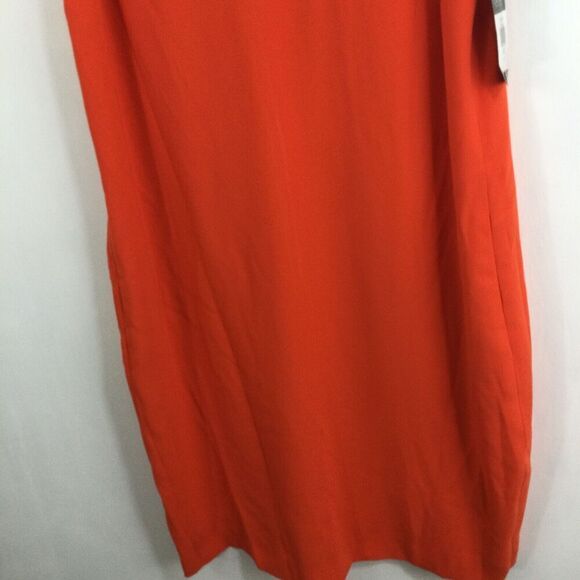 Ralph Lauren Womens Crepe Sleeveless Shift Dress Vienna Orange Size 14 NWT - Picture 3 of 10